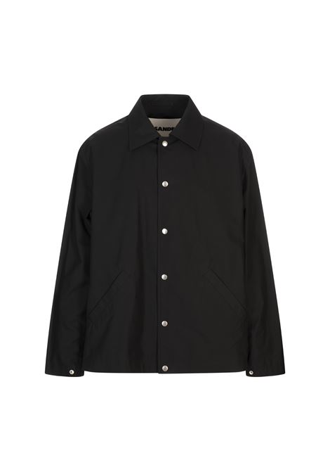 Giacca In Popeline Di Cotone Leggero Nero JIL SANDER | J23BN0003-J45026001